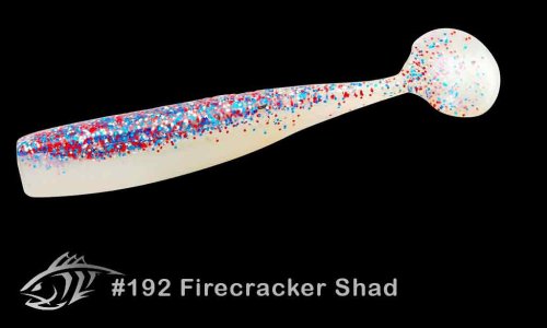 Силиконовая приманка Lunker City 4.5" Shaker - 192 Firecracker Shad Виброхвост 4.5" SHAKER купить