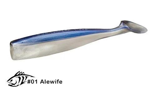 Силиконовая приманка Lunker City 4.5" Shaker - 001 Alewife Виброхвост 4.5" SHAKER купить