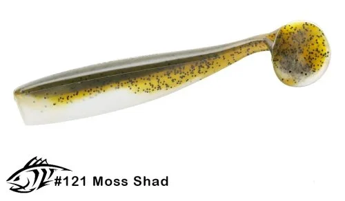 Силиконовая приманка Lunker City 4.5" Shaker - 121 Moss Shad Виброхвост 4.5" SHAKER купить
