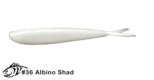 Силиконовая приманка, слаг Lunker City 7" Fin-S Fish - 036 Albino Shad Слаги Fin-S Fish 7" купить