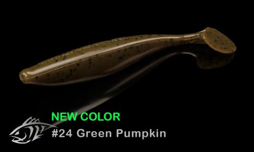Силиконовая приманка Lunker City 3.75" SwimFish - 24 Green Pumpkin Виброхвост 3.75" SWIMFISH купить