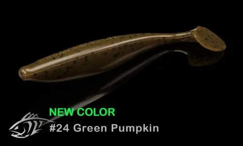 Силиконовая приманка Lunker City 3.75" SwimFish - 24 Green Pumpkin Виброхвост 3.75" SWIMFISH купить