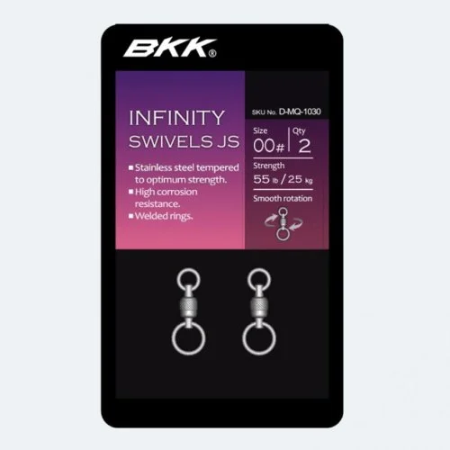 Вертлюг с подшипником BKK Infinity Swivel JS (D-MQ-1030) #00 (2шт) купить