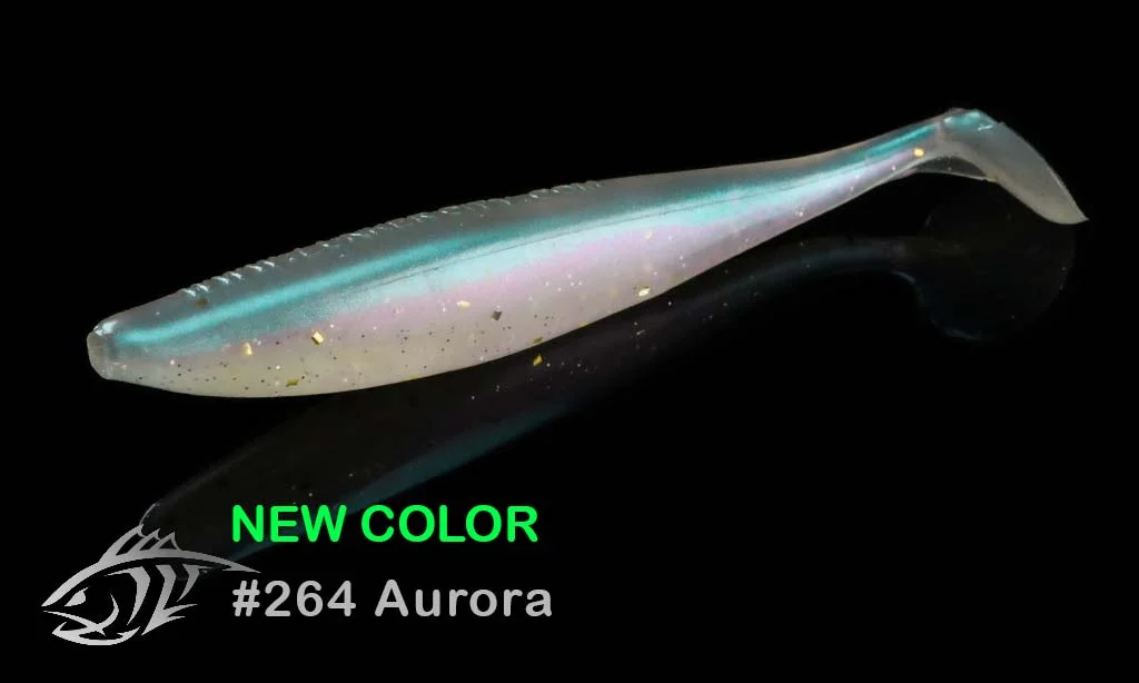 Силиконовая приманка Lunker City 3.75" SwimFish - 264 Aurora Виброхвост 3.75" SWIMFISH купить для ловли хищной рыбы щуки, судака, окуня Силиконовая приманка Lunker City 3.75" SwimFish - 264 Aurora Виброхвост 3.75" SWIMFISH купить