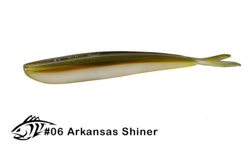 Силиконовая приманка, слаг Lunker City 10" Fin-S Fish - 006 Arkansas Shiner Слаги Fin-S Fish 10" купить