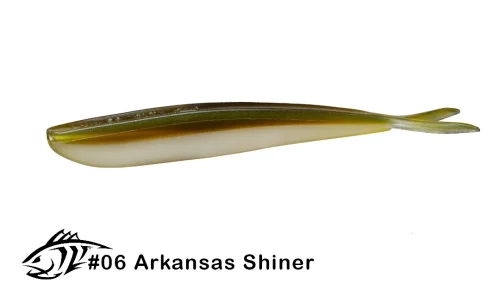 Силиконовая приманка, слаг Lunker City 10" Fin-S Fish - 006 Arkansas Shiner Слаги Fin-S Fish 10" купить