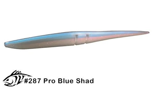 Силиконовая приманка слаг Lunker City 12" Slug-Go - 287 Pro Blue Shad Слаги 12" Slug-Go купить