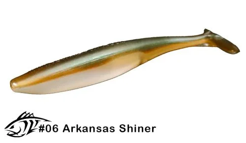 Силиконовая приманка Lunker City 5" SwimFish - 06 Arkansas Shiner Виброхвост 5" SWIMFISH купить
