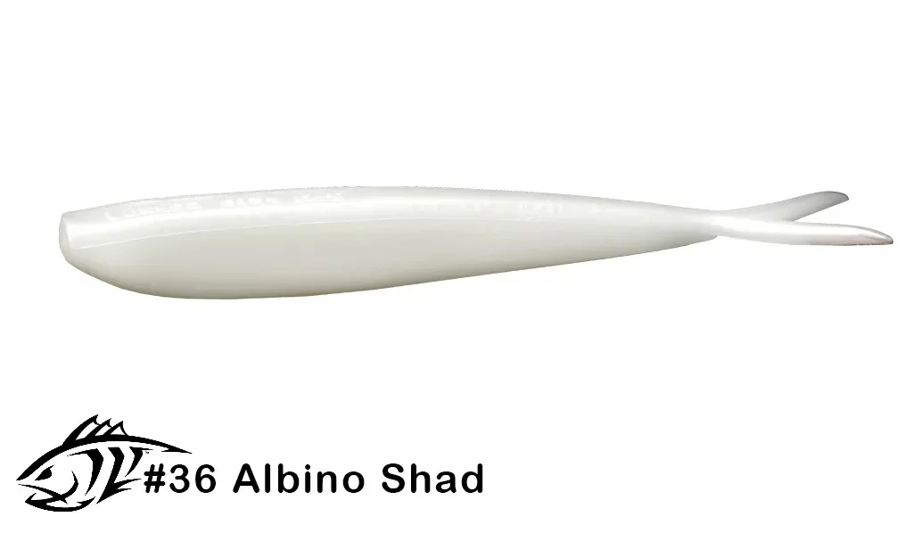 Силиконовая приманка, слаг Lunker City 10" Fin-S Fish - 036 Albino Shad Слаги Fin-S Fish 10" купить для ловли хищной рыбы щуки, судака, окуня Силиконовая приманка, слаг Lunker City 10" Fin-S Fish - 036 Albino Shad Слаги Fin-S Fish 10" купить
