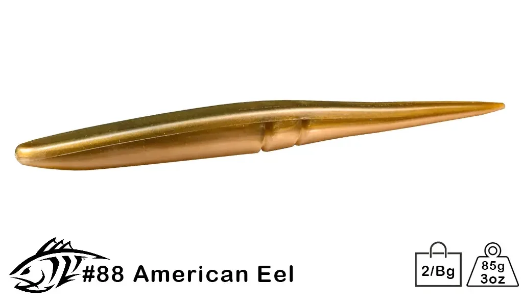 Силиконовая приманка, слаг Lunker City 12" Slug-Go - 88 American Eel Слаги 12" Slug-Go купить для ловли хищной рыбы щуки, судака, окуня Силиконовая приманка, слаг Lunker City 12" Slug-Go - 88 American Eel Слаги 12" Slug-Go купить