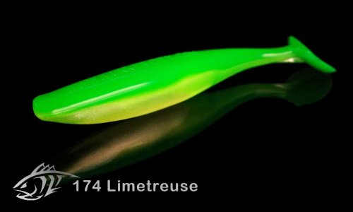 Силиконовая приманка Lunker City 3.75" SwimFish - 174 Limetreuse Виброхвост 3.75" SWIMFISH купить
