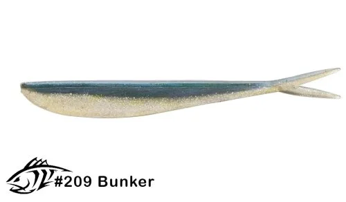 Силиконовая приманка, слаг Lunker City 7" Fin-S Fish - 209 Bunker Слаги Fin-S Fish 7" купить