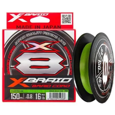 Шнур YGK X-Braid Braid Cord X8 150m #6.0-80lb купить