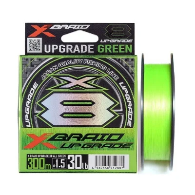 Шнур YGK X-Braid Upgrade X8 All Green 300m #2.5-45lb купить