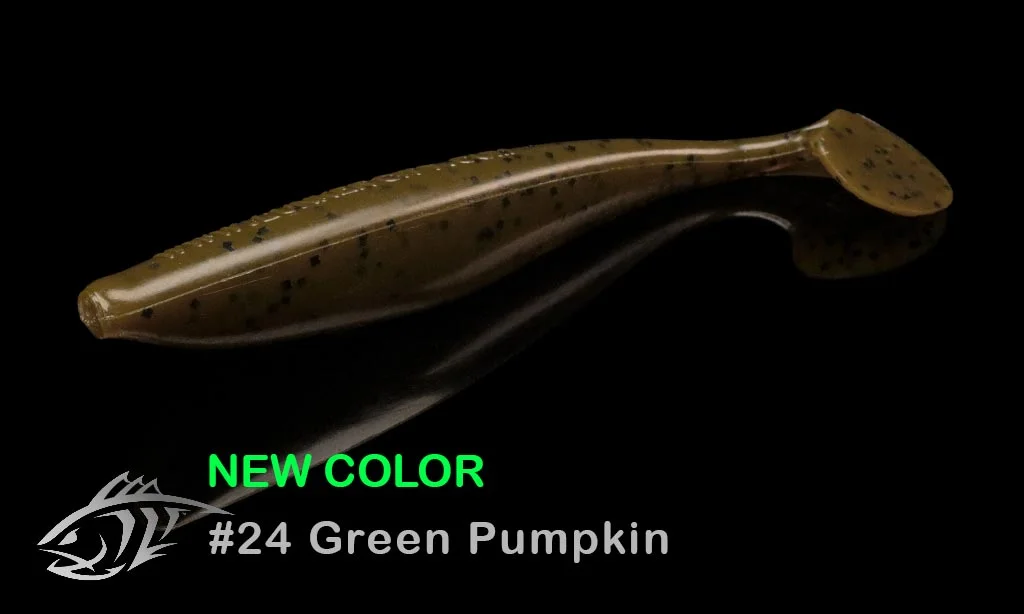Силиконовая приманка Lunker City 3.75" SwimFish - 24 Green Pumpkin Виброхвост 3.75" SWIMFISH купить для ловли хищной рыбы щуки, судака, окуня Силиконовая приманка Lunker City 3.75" SwimFish - 24 Green Pumpkin Виброхвост 3.75" SWIMFISH купить