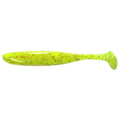 Приманка силиконовая Keitech Easy Shiner 4" PAL #01 Chartreuse Red Flake купить
