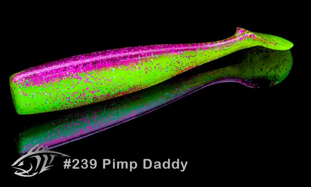 Силиконовая приманка Lunker City 4.5" Shaker - 239 Pimp Daddy Виброхвост 4.5" SHAKER купить для ловли хищной рыбы щуки, судака, окуня Силиконовая приманка Lunker City 4.5" Shaker - 239 Pimp Daddy Виброхвост 4.5" SHAKER купить