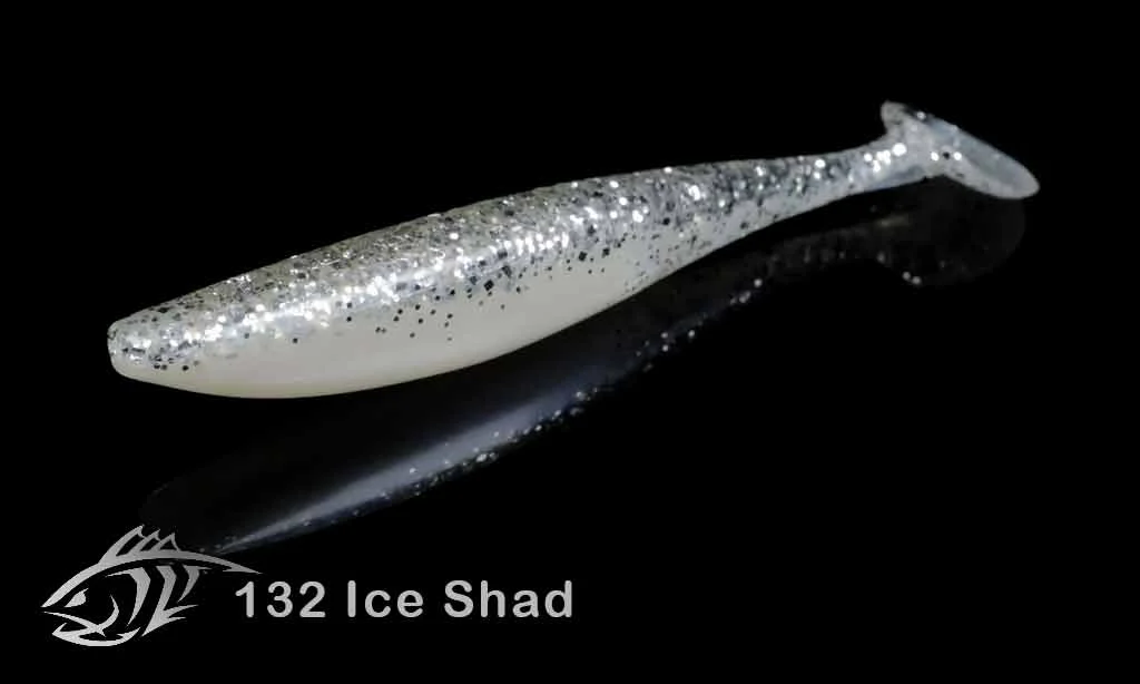 Силиконовая приманка Lunker City 5" SwimFish - 132 Ice Shad Виброхвост 5" SWIMFISH купить для ловли хищной рыбы щуки, судака, окуня Силиконовая приманка Lunker City 5" SwimFish - 132 Ice Shad Виброхвост 5" SWIMFISH купить