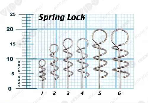 Спираль Vido-Craft "SPRING LOCK" №5, 10 шт/уп купить