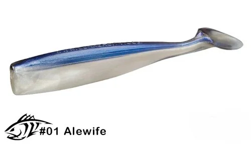 Силиконовая приманка Lunker City 6" Shaker - 01 Alewife Виброхвост 6" SHAKER купить