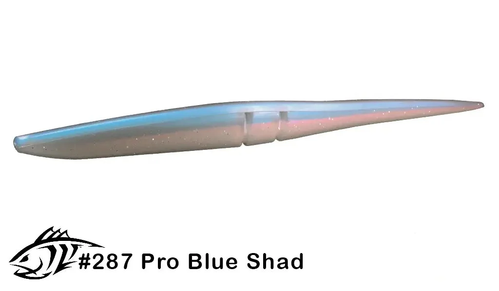 Силиконовая приманка слаг Lunker City 12" Slug-Go - 287 Pro Blue Shad Слаги 12" Slug-Go купить для ловли хищной рыбы щуки, судака, окуня Силиконовая приманка слаг Lunker City 12" Slug-Go - 287 Pro Blue Shad Слаги 12" Slug-Go купить