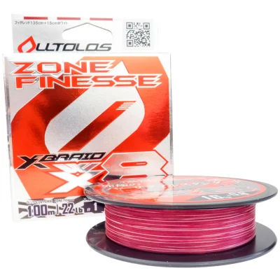 Шнур YGK X-Braid Olltlos PE WX8 Zone Finesse 100m #1.0-22lb купить