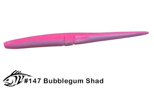 Силиконовая приманка, слаг Lunker City 12" Slug-Go - 147 Bubblegum Shad Слаги 12" Slug-Go купить