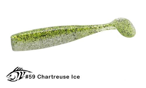 Силиконовая приманка Lunker City 4.5" Shaker - 059 Chartreuse Ice Виброхвост 4.5" SHAKER купить