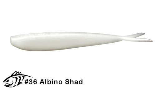 Силиконовая приманка, слаг Lunker City 10" Fin-S Fish - 036 Albino Shad Слаги Fin-S Fish 10" купить