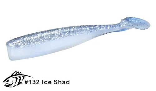 Силиконовая приманка Lunker City 4.5" Shaker - 132 Ice Shad Виброхвост 4.5" SHAKER купить